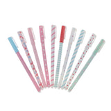 Maxbell 10pcs Sign Pen Ball Pens School Roller Pen Smooth Writing Polka Dot