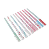 Maxbell 10pcs Sign Pen Ball Pens School Roller Pen Smooth Writing Polka Dot