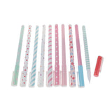 Maxbell 10pcs Sign Pen Ball Pens School Roller Pen Smooth Writing Polka Dot
