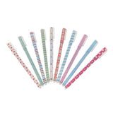 Maxbell 10pcs Sign Pen Ball Pens School Roller Pen Smooth Writing Polka Dot Colorful