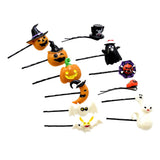 Maxbell 12x Fashion Novelty Halloween Theme Hairclip Resin Headwear Charms Jewelry