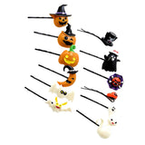 Maxbell 12x Fashion Novelty Halloween Theme Hairclip Resin Headwear Charms Jewelry