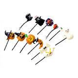 Maxbell 12x Fashion Novelty Halloween Theme Hairclip Resin Headwear Charms Jewelry