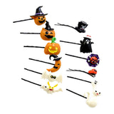 Maxbell 12x Fashion Novelty Halloween Theme Hairclip Resin Headwear Charms Jewelry