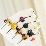 Maxbell 12x Fashion Novelty Halloween Theme Hairclip Resin Headwear Charms Jewelry