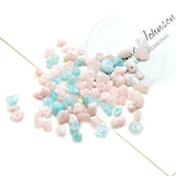 Maxbell DIY Natural Stone Bracelet Necklace Beads Stone Art Jewelries morganite