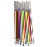 Maxbell 1 pack 0.8mm Colorful Glitter Ink Gel Pen Refills  12 colors Specular pastel