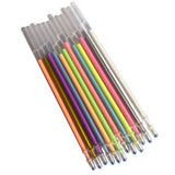 Maxbell 1 pack 0.8mm Colorful Glitter Ink Gel Pen Refills  12 colors Specular pastel