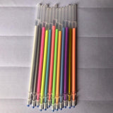 Maxbell 1 pack 0.8mm Colorful Glitter Ink Gel Pen Refills  12 colors Specular pastel