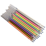 Maxbell 1 pack 0.8mm Colorful Glitter Ink Gel Pen Refills  12 colors Specular pastel