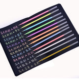 Maxbell 1 pack 0.8mm Colorful Glitter Ink Gel Pen Refills  12 colors Specular pastel