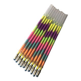 Maxbell 1 pack 0.8mm Colorful Glitter Ink Gel Pen Refills  10pcs rainbow color