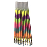 Maxbell 1 pack 0.8mm Colorful Glitter Ink Gel Pen Refills  10pcs rainbow color