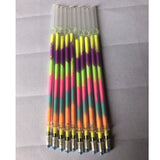 Maxbell 1 pack 0.8mm Colorful Glitter Ink Gel Pen Refills  10pcs rainbow color