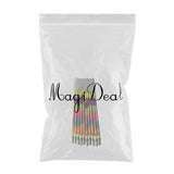 Maxbell 1 pack 0.8mm Colorful Glitter Ink Gel Pen Refills  10pcs rainbow color