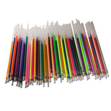 Maxbell 1 pack 0.8mm Colorful Glitter Fluorescence Ink Gel Pen Refills 48 colors