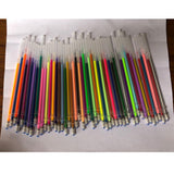 Maxbell 1 pack 0.8mm Colorful Glitter Fluorescence Ink Gel Pen Refills 48 colors