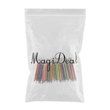Maxbell 1 pack 0.8mm Colorful Glitter Fluorescence Ink Gel Pen Refills 48 colors