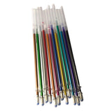 Maxbell 1 pack 0.8mm Colorful Glitter Ink Gel Pen Refills  12pcs Metallic
