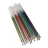 Maxbell 1 pack 0.8mm Colorful Glitter Ink Gel Pen Refills  12pcs Metallic