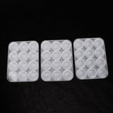 Max 3 Pieces 12 Grids Clear Storage Boxes Jewelry Nail Art Beads Pills Mini Case