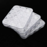 Max 3 Pieces 12 Grids Clear Storage Boxes Jewelry Nail Art Beads Pills Mini Case