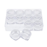 Max 12 Pieces Clear Storage Boxes Jewelry Nail Art Beads Pills Mini Item Cases