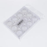 Max 12 Pieces Clear Storage Boxes Jewelry Nail Art Beads Pills Small Item Cases