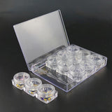 Max 12 Pieces Clear Storage Boxes Jewelry Nail Art Beads Pills Small Item Cases