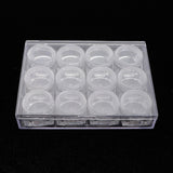 Max 12 Pieces Clear Storage Boxes Jewelry Nail Art Beads Pills Small Item Cases