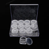 Max 12 Pieces Clear Storage Boxes Jewelry Nail Art Beads Pills Small Item Cases