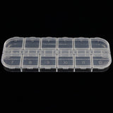 Max 3 Pieces 12 Grid Clear Storage Boxes Jewelry Nail Art Beads Pills Small Case