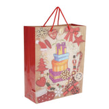 Max 4 Pieces Christmas Paper Hand Bags Cartoon Gifts Candy Box Paper Bags gift