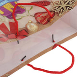 Max 4 Pieces Christmas Paper Hand Bags Cartoon Gifts Candy Box Paper Bags gift
