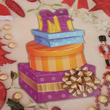 Max 4 Pieces Christmas Paper Hand Bags Cartoon Gifts Candy Box Paper Bags gift