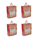 Max 4 Pieces Christmas Paper Hand Bags Cartoon Gifts Candy Box Paper Bags socks