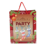 Max 4 Pieces Christmas Paper Hand Bags Cartoon Gifts Candy Box Paper Bags socks