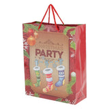 Max 4 Pieces Christmas Paper Hand Bags Cartoon Gifts Candy Box Paper Bags socks