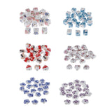 Max 20Pcs/Bag Ceramic Charm Beads Crafts Loose Beads Jewelry Findings Square 01