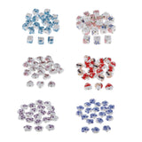 Max 20Pcs/Bag Ceramic Charm Beads Crafts Loose Beads Jewelry Findings Square 01