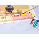 Max Clear Acrylic Paint Tray Palette-Watercolor Oil Acrylic oval 30x40cm
