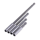 Max 4pcs Hex Shank Magnetic Screwdriver Bit Holder Extension Bar Chuck Adapter