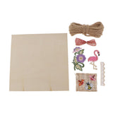Max Children DIY Material Handmade Wood Crafts Kids Birthday Gift pink brown