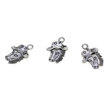 Maxbell 30Pcs Horse Head Charms Pendants Jewelry DIY Crafts Making Accessories