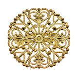 Maxbell 12Pcs Hollowed-out Flower Brooch Pin Lady Breastpin Retro Lapel Golden