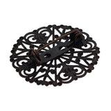 Maxbell 12Pcs Hollowed-out Flower Brooch Pin Lady Breastpin Retro Lapel Red Bronze