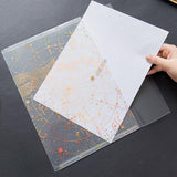 Max File Folder Premium Document Folders with Snap Button Clear+Silver