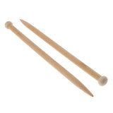 Maxbell 2x Large Wood Chunky Crochet Hooks Needle Knitting Needle Weaving Tools 15mm