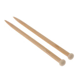 Maxbell 2x Large Wood Chunky Crochet Hooks Needle Knitting Needle Weaving Tools 15mm