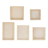 Max White Blank Artist Wooden Board Frame Oil Acrylic Painting DIY 0.7x15x15cm